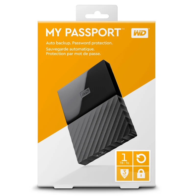 Жесткий диск Western Digital My Passport 1 ТБ 2 4 hdd 5 USB 3 0 SATA Портативный хранения устройств