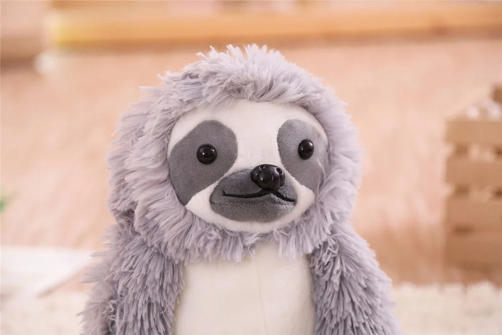 1 шт., 75 см, креативное гигантское моделирование, Kawaii, реалистичное животное Ленивец, плюшевая кукла Bradypod, Игрушки для маленьких детей, рождественские подарки