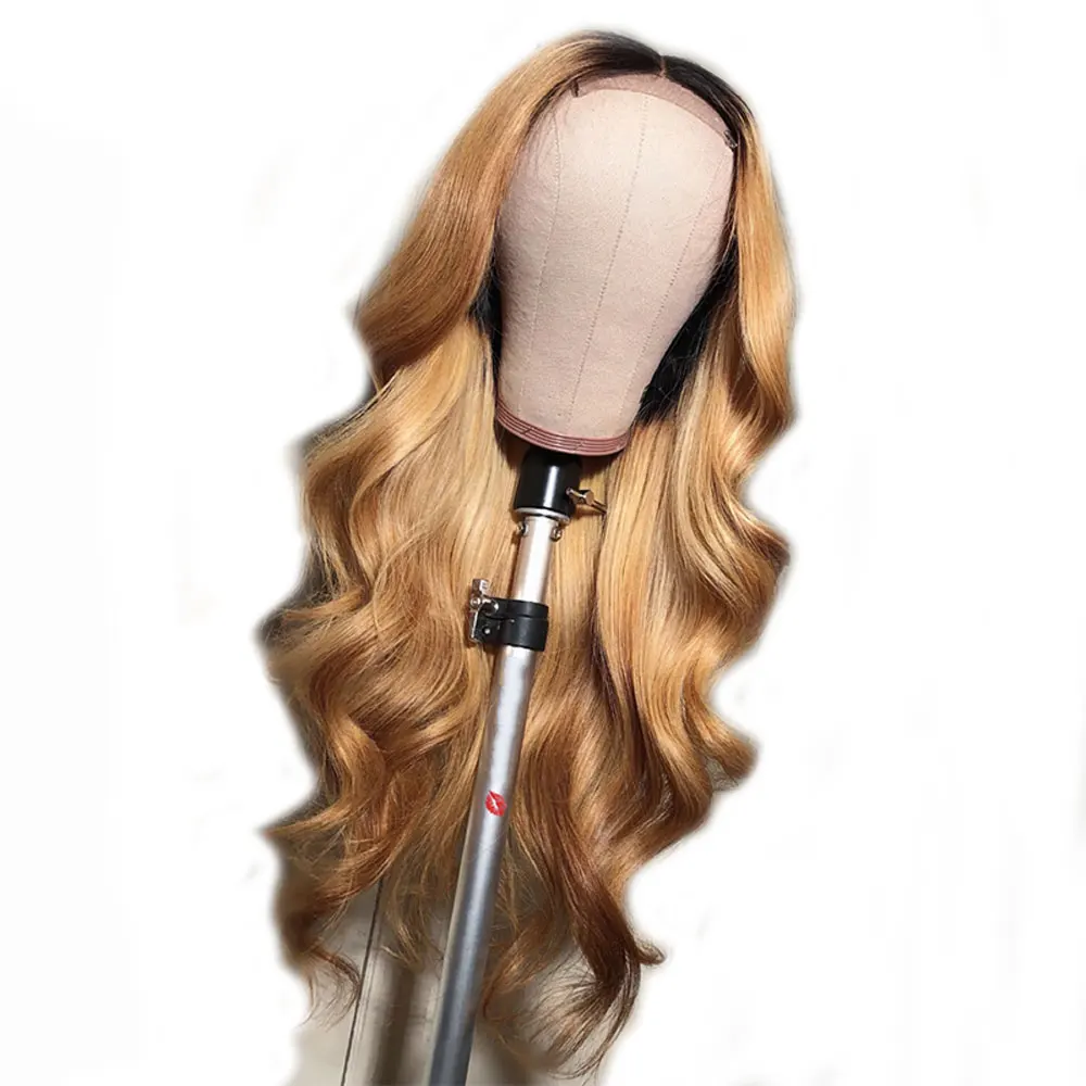 Предварительно сорванные бразильские волосы remy на шнурках спереди парик