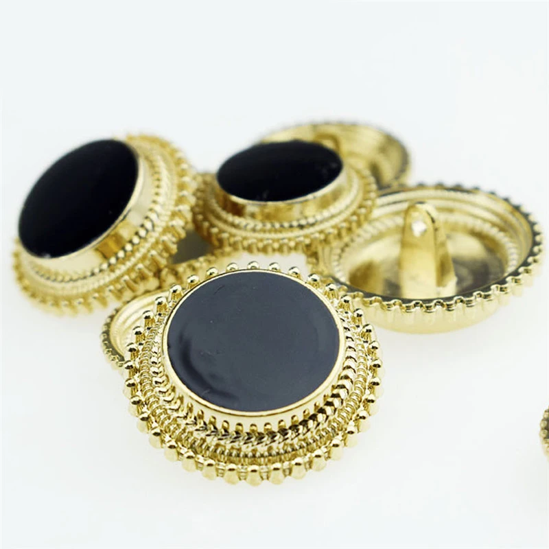 Meetee 10pcs 18/20/22/25mm Scrapbooking Decorative Buttons Fashion Women Coat Metal Shank Button DIY Clothing Sew Material D4-8 | Дом и сад