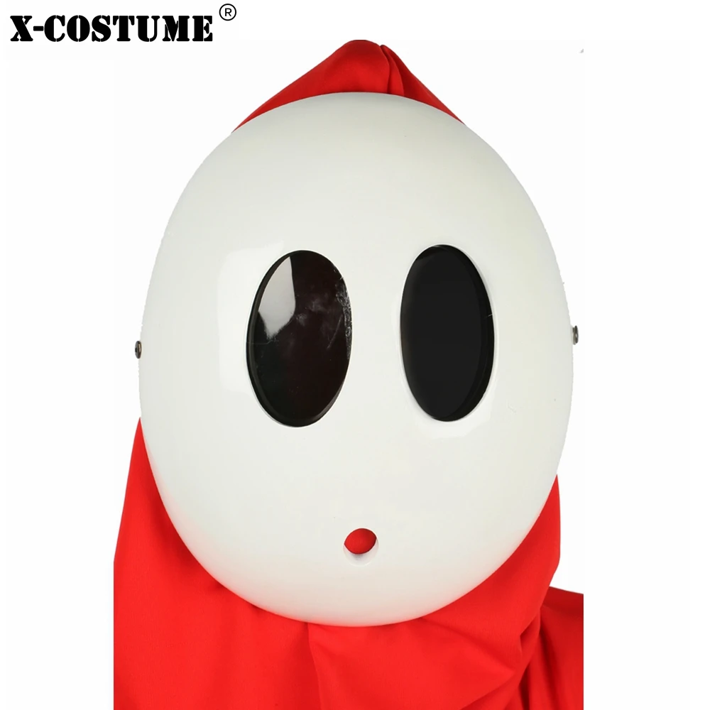 X-COSTUME Супер Марио застенчивый парень Kawaii Белая Милая маска игра косплей костюм