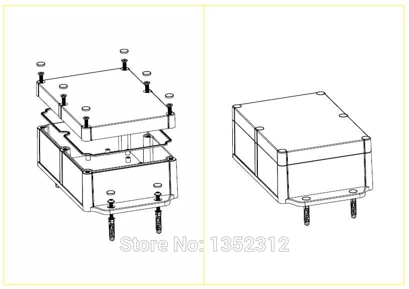 1 шт. настенный пластиковый корпус 224*129*70 мм|box diy|box ip68box box |