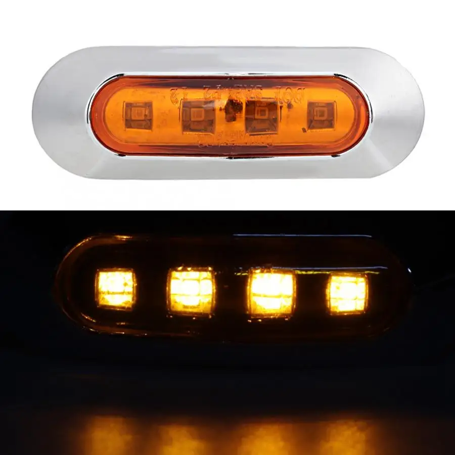 4LED универсальная Водонепроницаемая боковая маркер световая сигнальная лампа
