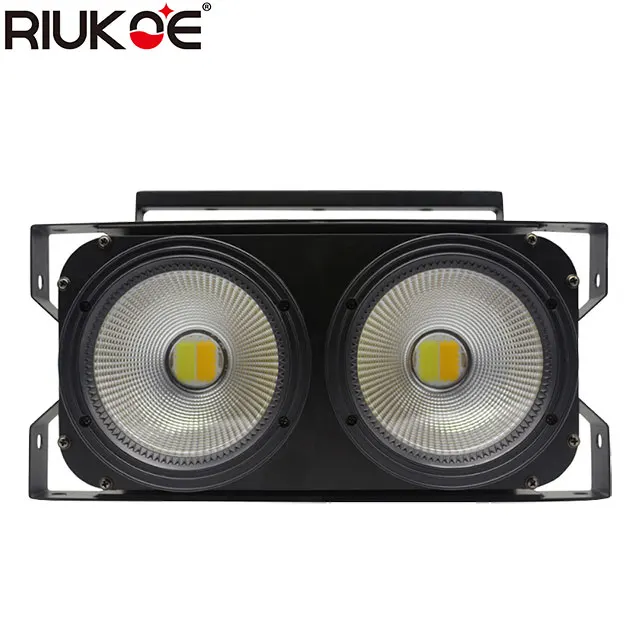 RIUKOE Высокая мощность LED COB 2 глаза Блиндер Освещение сценическое освещение