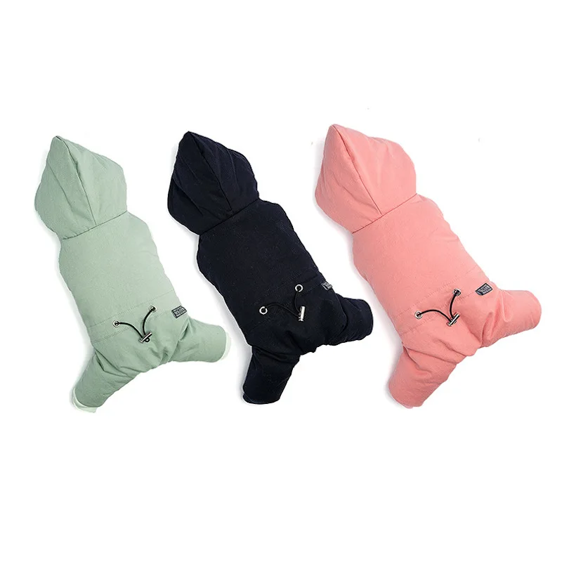 Теплые Комбинезоны для домашних животных собак комбинезон одежда в демисезонная