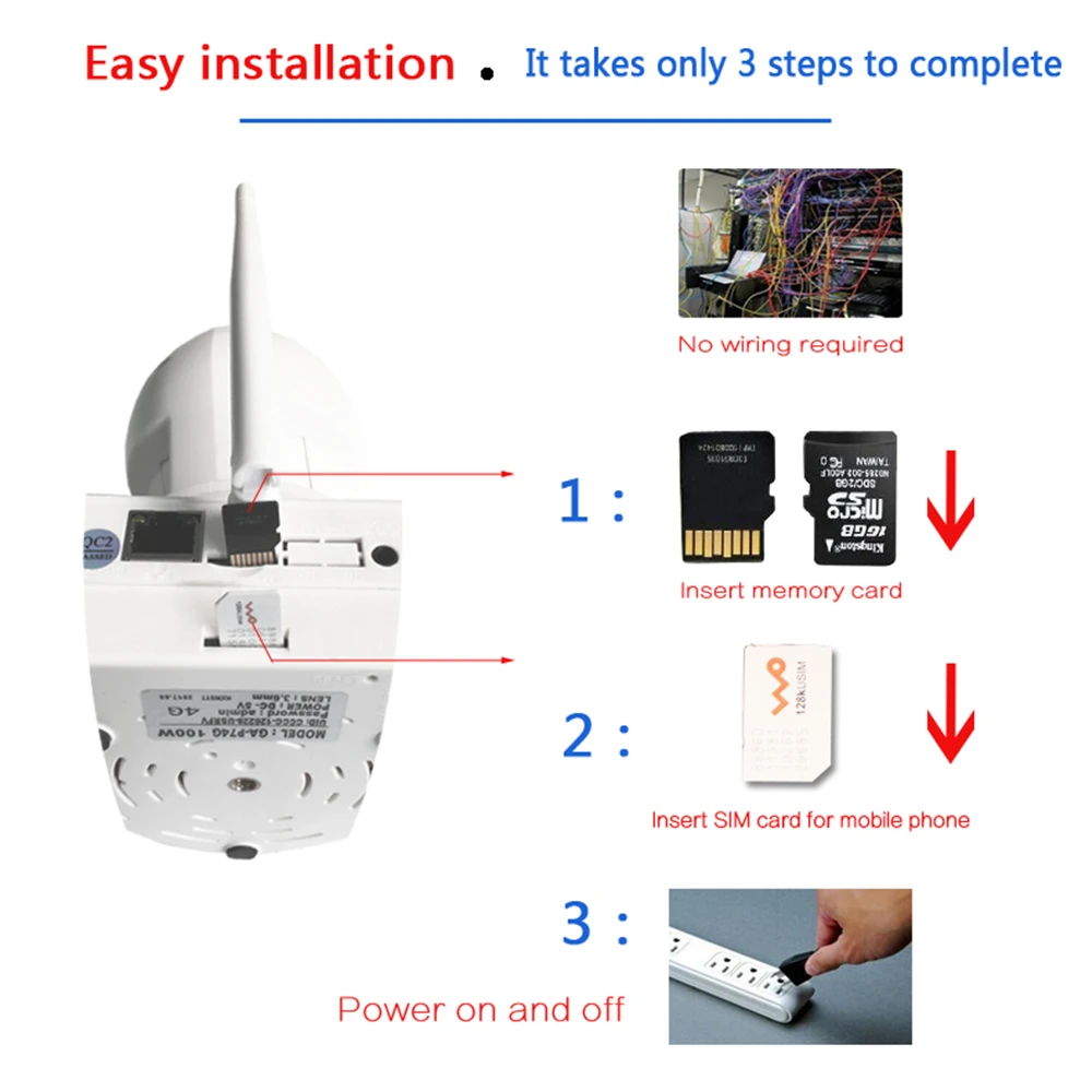 3g 4G GSM SIM карта IP Камера Wi-Fi 1080P HD CCTV Камера Home de seguranca наблюдения для наблюдения за ребенком, Бейби-монитор Батарея 2-полосная аудио PTZ камера