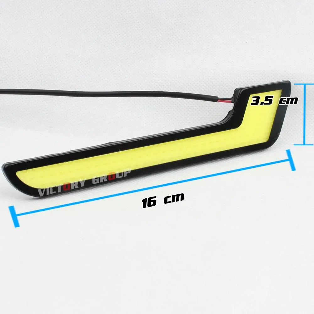Дневные хосветильник огни L типа передние противотуманные фары белого цвета для