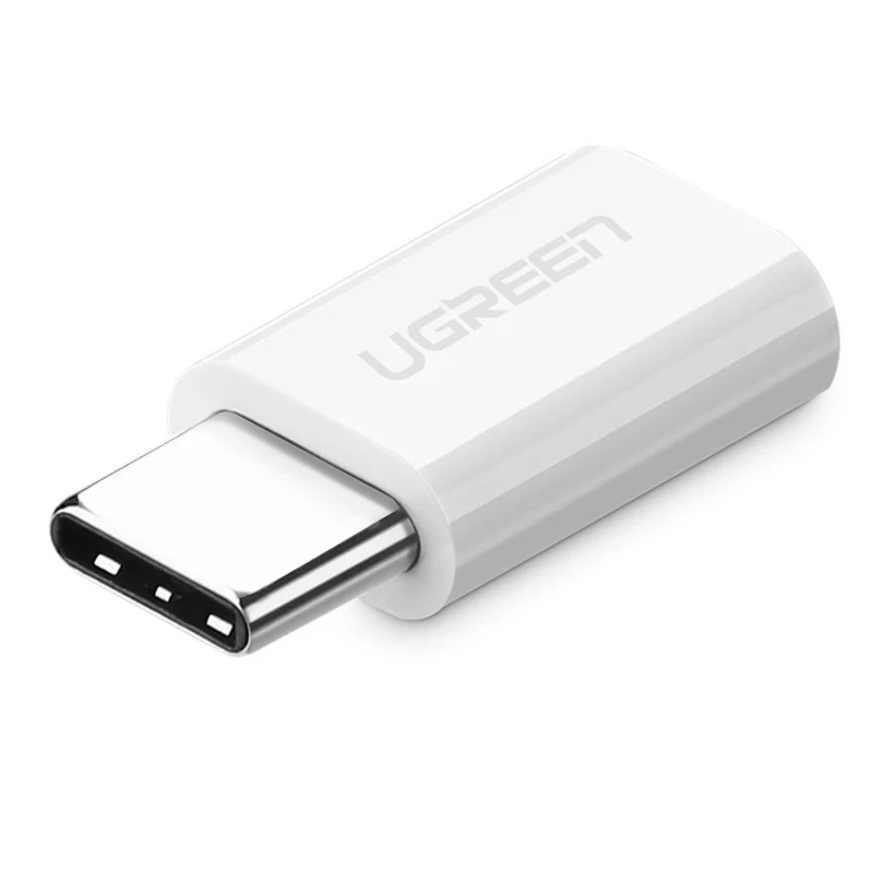 Ugreen micro usb к type c кабель зарядного устройства конвертер для samsung s8 s9 huawei xiaomi 9 Зарядное устройство usb c otg адаптер Android - Цвет: ABS Standard white