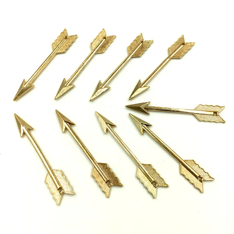 10 шт. брелоки в форме стрелы золотого цвета 62x11 мм|pendants jewelry making|arrow pendantjewelry pendant |