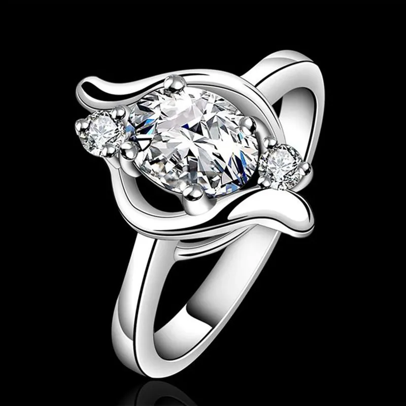 Посеребренная кольцо стерлингового серебра--Jewelry Кольцо заводские цены моды