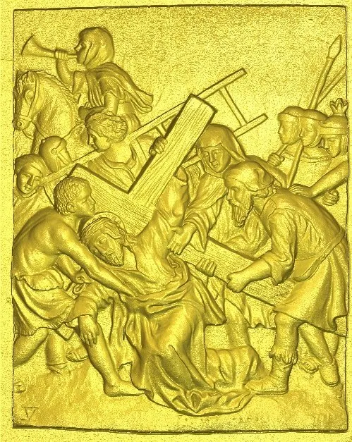 Рельефные 3d модели 14th для ЧПУ в формате STL с Христом путь печали|3d model relief|3d relief