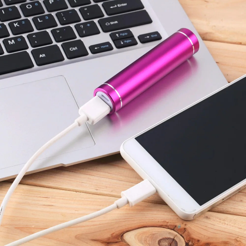 Портативный внешний аккумулятор Mini USB зарядное устройство коробка чехол для
