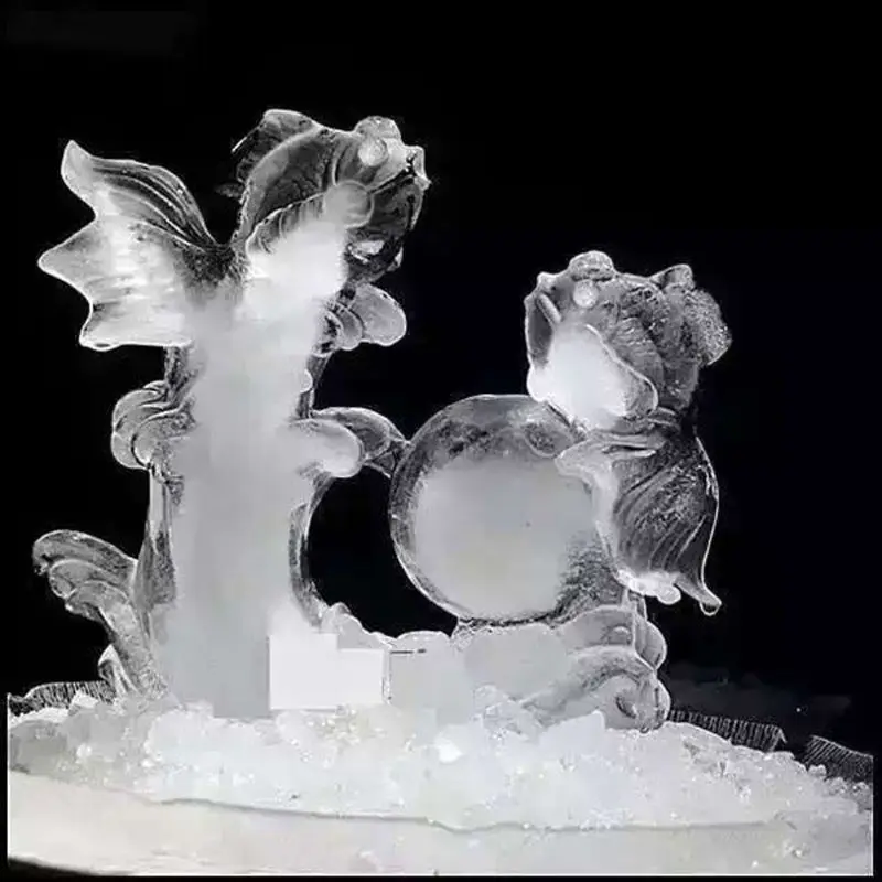 3D яркая Золотая рыбка формочка для силиконовой Подвески корпус из смолы ремесло