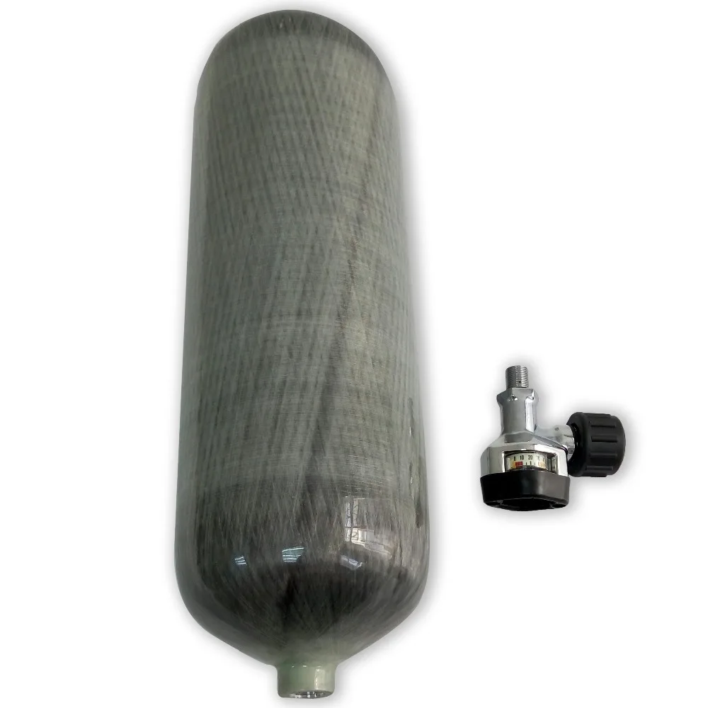 AC10921 9L 4500psi Compressed Air Carbon Fiber Cylinder For Paintball Tank Scuba Diving Bottle Pcp Rilfe Drop Shipping Acecare
