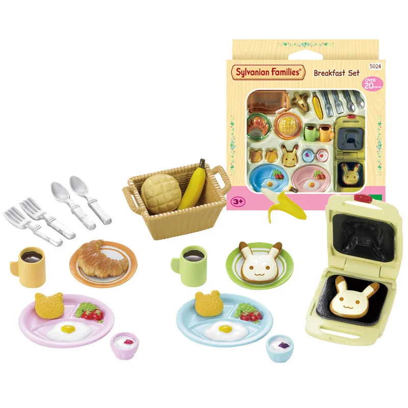 5024 Sylvanian Families Игровой Набор для кукольного домика мебель/кухня/ванная комната/Еда сцены аксессуары без рисунка - Цвет: 5024