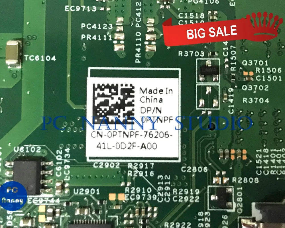 PCNANNY 0PTNPF для DELL INSPIRON 2421 3421 5421 материнская плата ноутбука 12204-1 1017U протестирована |