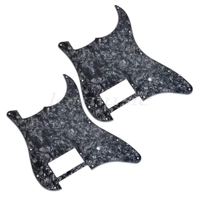 2 шт. черная жемчужная Накладка для гитары 3ply с одним Humbucker Fender Strat Замена|black pearl