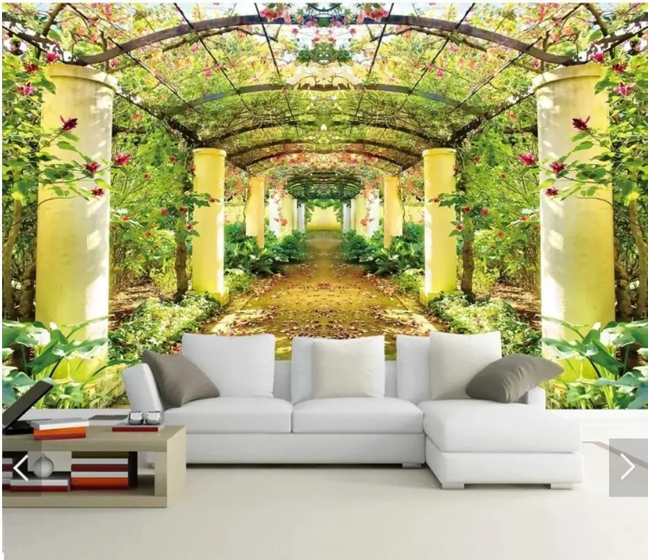 

3D Art Wall Flower Tree Wallpaper Mural Wall Murals Decal for TV Background Bedroom HD Printed Floral Wall Paper Roll Customize