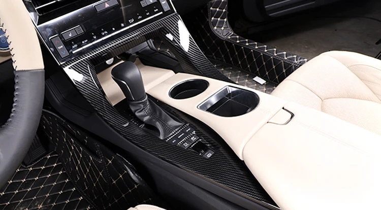 Для Toyota Avalon XX50 2018 2019 2020 панель переключения передач из углеродного волокна Крышка