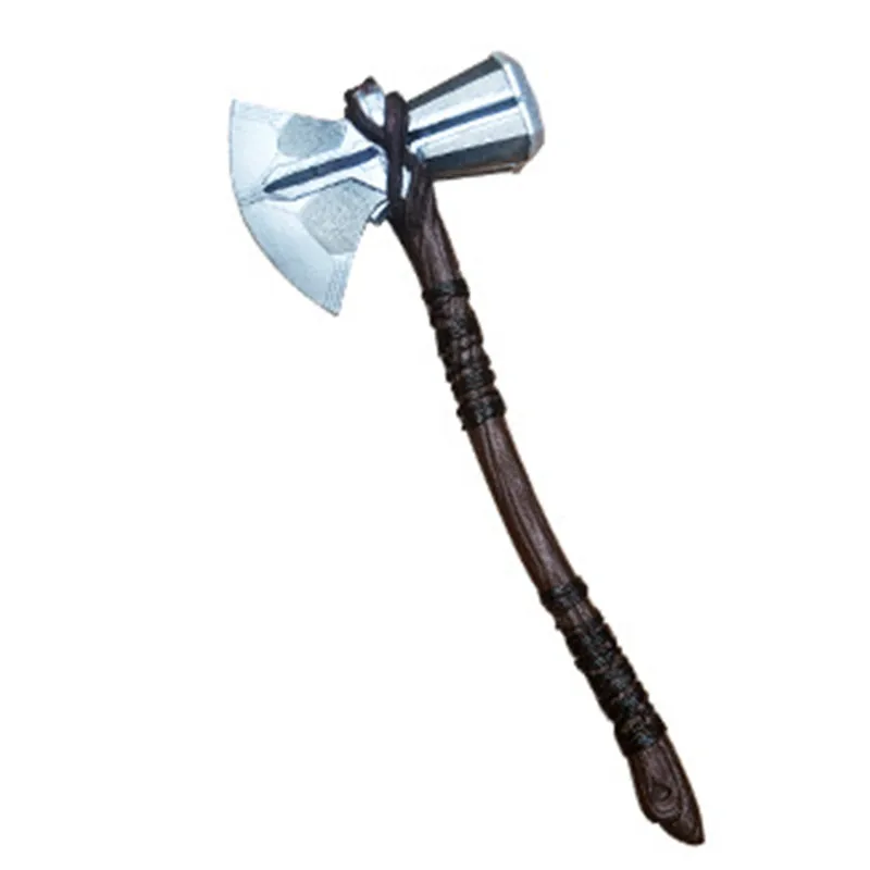 Тор Stormbreaker Axe косплей реквизит Тор ручной работы топор Пурим Хэллоуин маскарадный костюм для вечеринки реквизит - Цвет: Серебристый