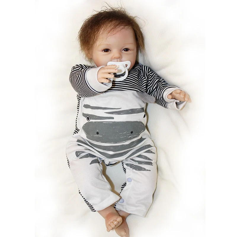 Кукла реборн 22 дюйма мультяшный стиль мягкая силиконовая на ощупь для косплея