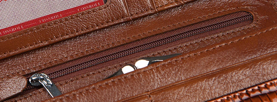 Women Wallets Genuine Leather Wallet Female Purse Long Coin Purses Card Holder Hasp Fashion Wallets And Purses Crocodile Pattern