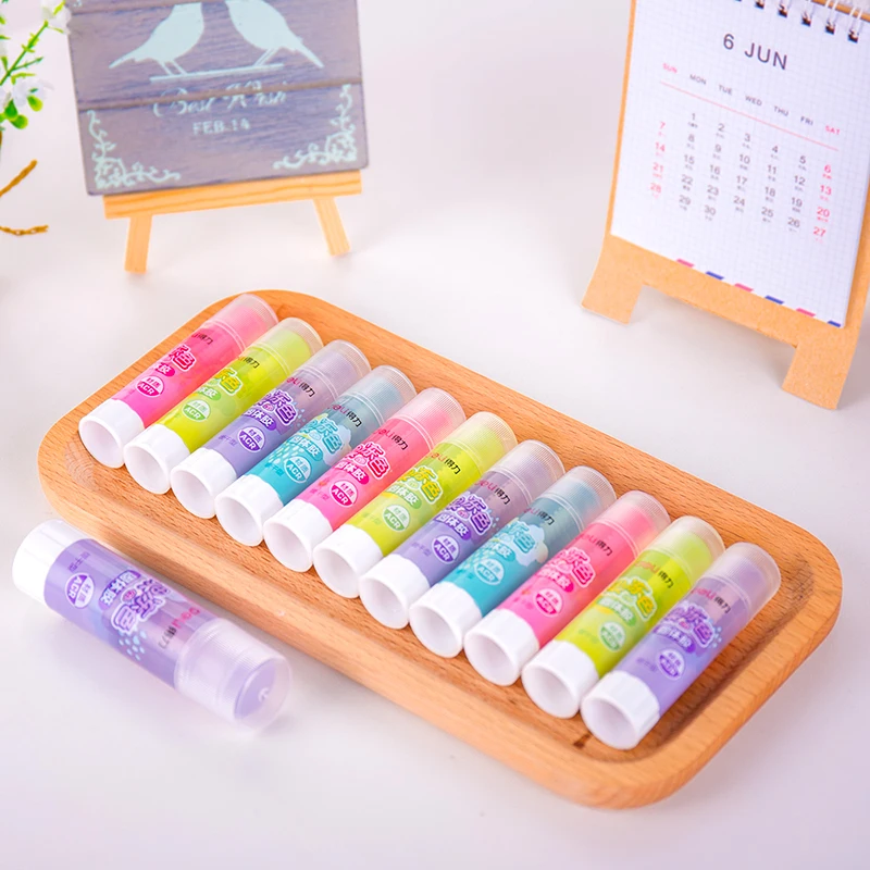 Оптовая продажа школьные и офисные принадлежности однотонный клей прочный для