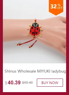 Shinus 5 шт./партия Miyuki Браслеты Женские лошадиные браслеты летние ювелирные изделия Pulseras Mujer веревка дружбы Delica бусины ручной работы