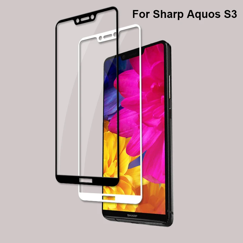 2 шт. закаленное стекло для Sharp Aquos S3 защита экрана мобильного телефона 3D полное