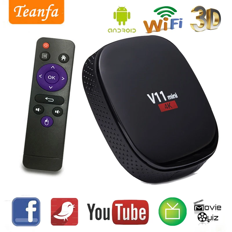 Android tv box Последние KD ip ТВ версия RK3229 4 ядра 1 г/8 г Поддержка 2 ГГц Wi Fi HD К smart Set top Media