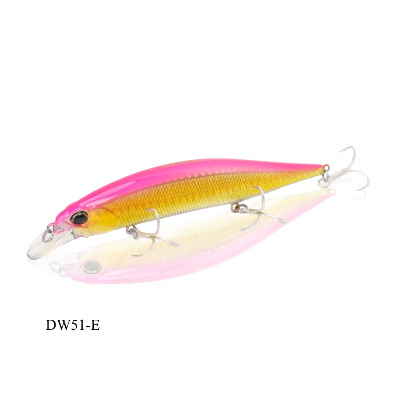 DW51-E TSURINOYA для рыбалки приманки DW51 120 мм 19,5g заброса на подтяжках блесна жесткая приманка Щука Искусственные воблеры снасти для ловли окуня - Цвет: DW51-E