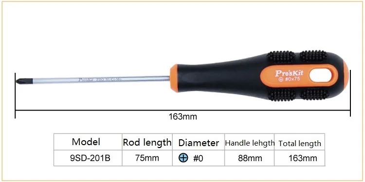 Pro'skit 3 шт магнитные прорези Philips Отвертка, точность плоский крестообразный отверток Набор винтовые инструменты выбрать любой 3 из 20 размеров