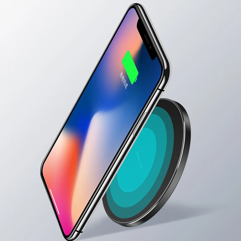 Беспроводное быстрое зарядное устройство Qi для iPhone 8 X XR XS Max QC3.0 7 5 Вт 10