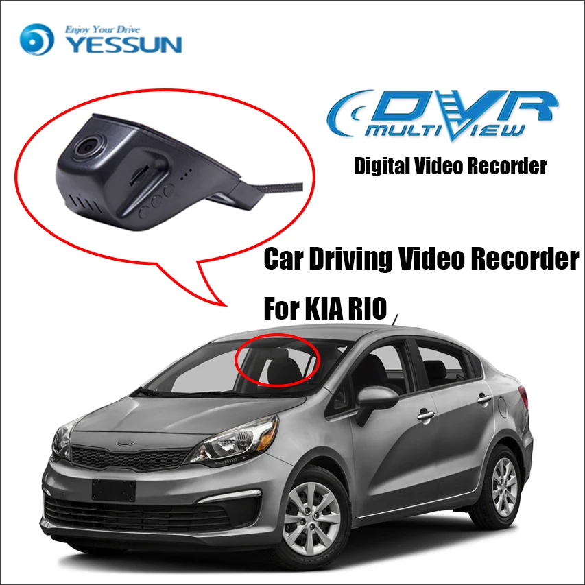 Автомобильный видеорегистратор YESSUN для KIA RIO камера парковки без заднего хода