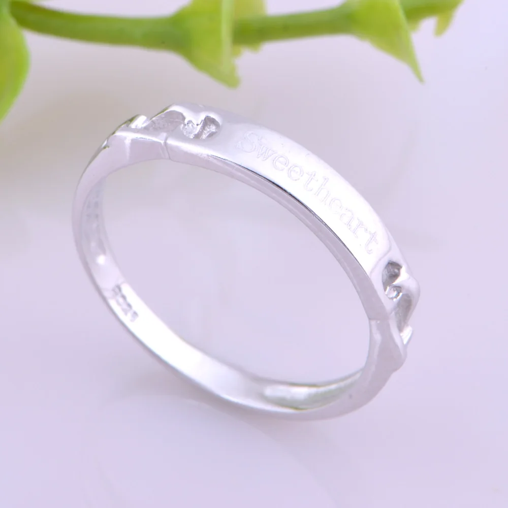 Изысканные парные кольца с покрытием ювелирные изделия золотистые Любимой