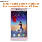 Прозрачная глянцеваяАнтибликовая матовая защитная пленка для экрана (не закаленное стекло) для Lenovo K6 Note K6note  K6 Plus K6 + 5,5 дюйма