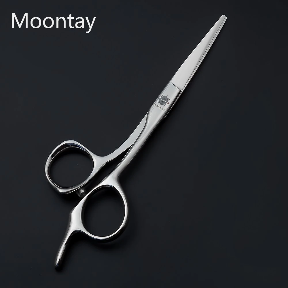 

Moonstay 5,5 дюймов Профессиональные Парикмахерские ножницы для стрижки волос ножницы японские 440C Стальные Парикмахерские ножницы для barbearia