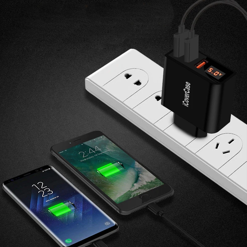 Универсальное зарядное устройство с 3 портами для Meizu M3 Note M3s M3e Max M5 M6 Charge Micro USB 5 M
