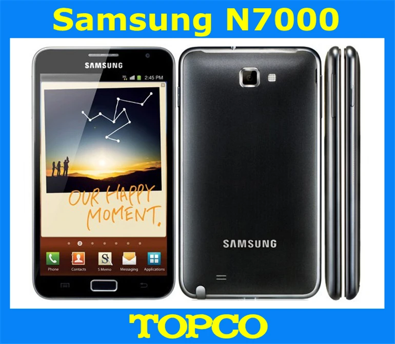 100% Оригинальный разблокирована samsung I9220 Galaxy Note N7000 телефона Android дуады gps WI FI 8.0MP 5 3