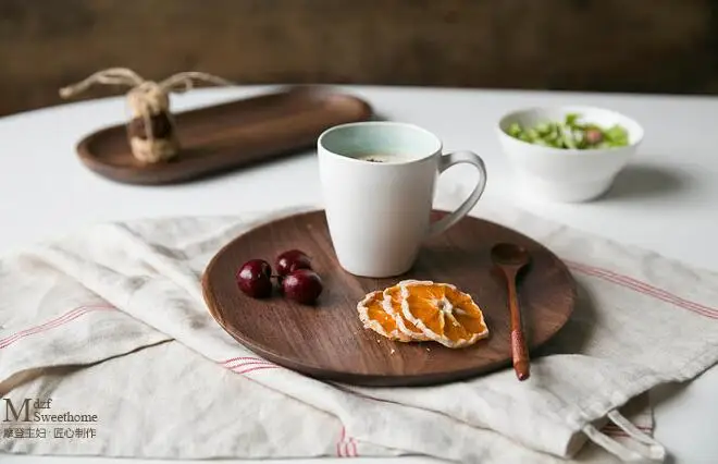 Натурального дерева пластины блюда корзина с фруктами орех тарелки наборы