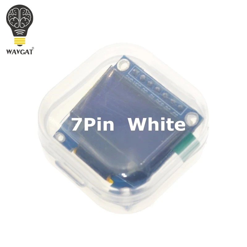 Модуль дисплея WAVGAT 0 96 дюйма SPI OLED белый цвет 128X64 7Pin чип драйвера SSD1306 для arduino|128x64