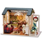 Миниатюрный Кукольный дом сделай сам с мебелью, деревянный дом, миниатюры, игрушки для детей, подарок на Новый год и Рождество, Z