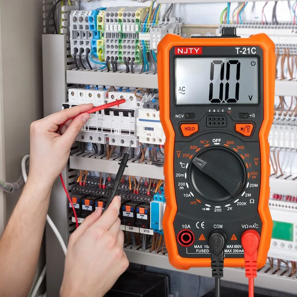 Цифровой мультиметр True RMS 1999 отсчетов с аналоговой гистограммой тестер батареи