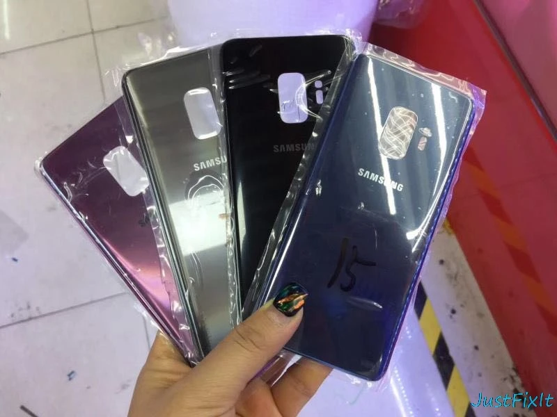 Для SAMSUNG Galaxy S9 plus + G965 G965F G960F G960 Задняя крышка батареи дверь задняя стекла Корпус