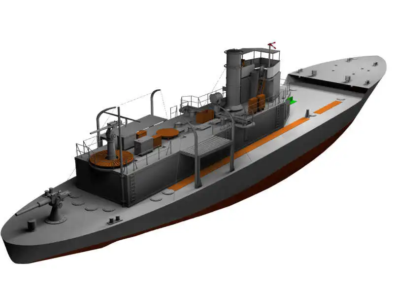 Модель корабля 3D из бумаги модель 1:100 британский патрульный корабль M15 морской