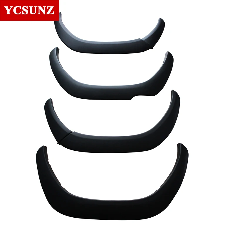 matte black color Арок Брызговики колесная арка для Toyota Hilux кабина с двумя рядами тонкий черный - Цвет: matte black color