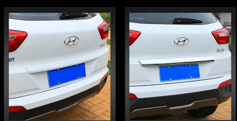 Нержавеющая сталь/ABS хромированный автомобиль над задней крышкой багажника