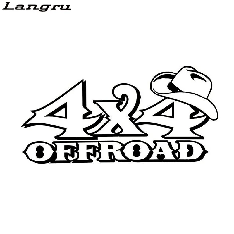 Langru горячая распродажа 4x4 забавные внедорожные виниловые наклейки для