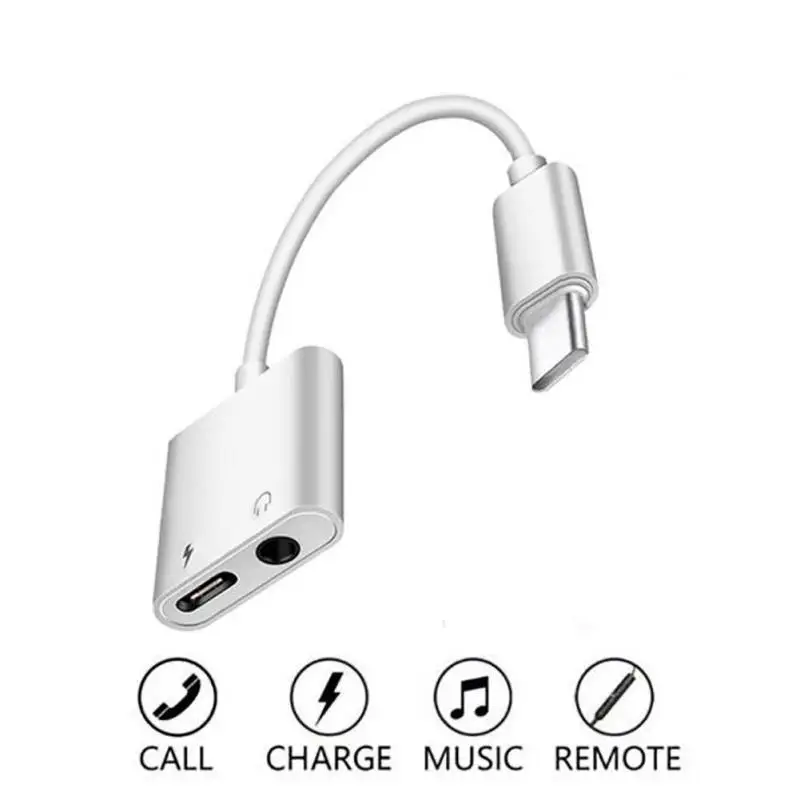 Переходник 2 в 1 с USB C на стерео наушники 3 5 мм цифровой аудио адаптер для быстрой