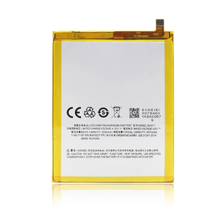 

BA611 Battery For Meizu M5 Battery 3070mAh With Tracking Number